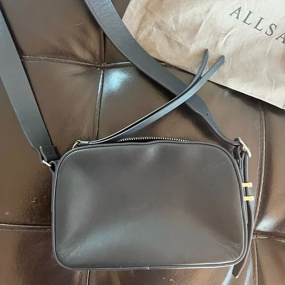 All Saints leather crossbody camera bag - Picture 4 of 5
